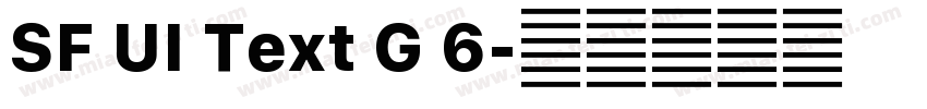 SF UI Text G 6字体转换